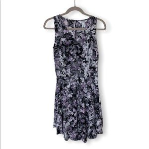 WHITE HOUSE BLACK MARKET - Purple Floral Sleeveless Midi Dress - SZ 4! Flowy